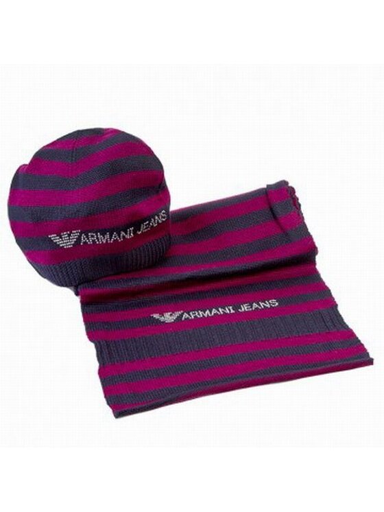 Armani Jeans Armani Jeans Sada čepice a šál Z5801 ZP M5 Tmavomodrá