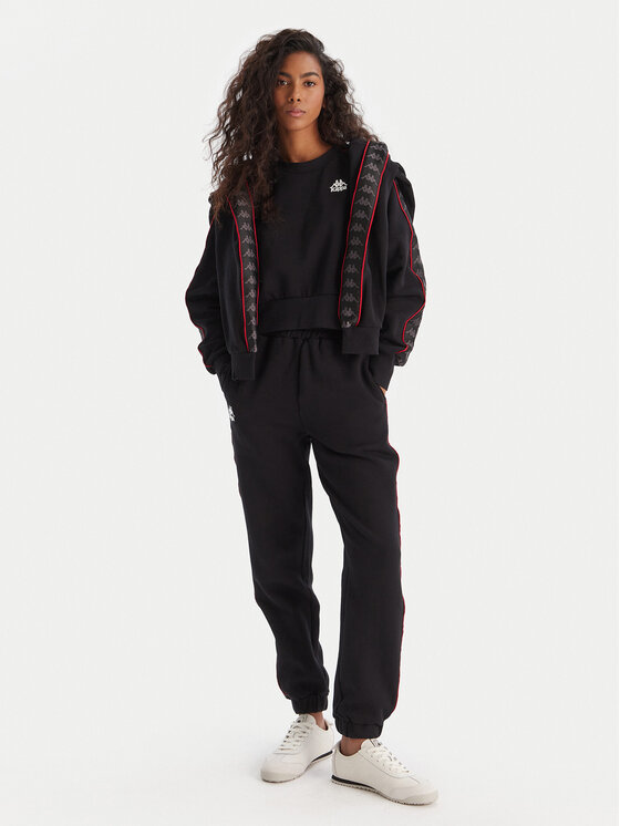 Kappa Kappa Sportinės kelnės Banda Adina 311M8HW Juoda Regular Fit