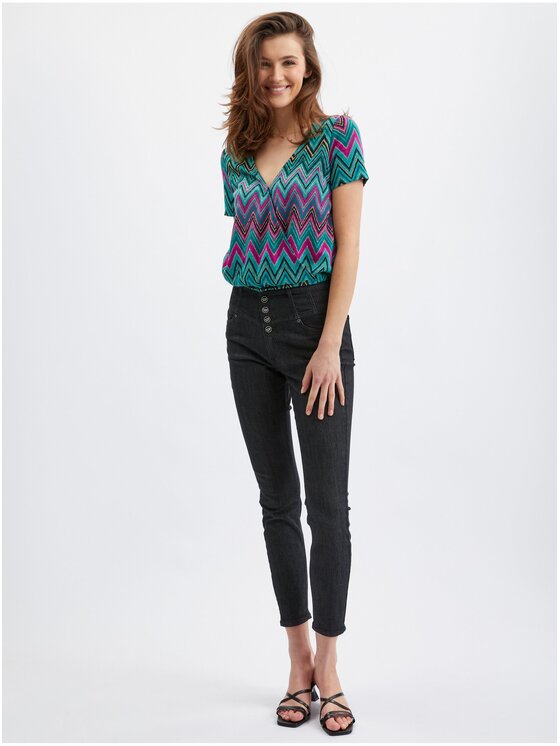 Orsay Orsay T-Shirt 167011317000__L Różowy Regular Fit