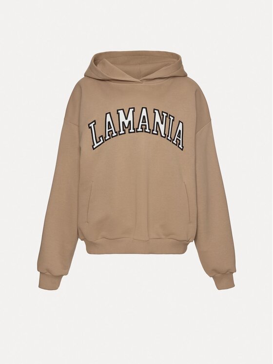 La Mania La Mania Bluza TWIN Beżowy Basic Fit