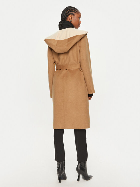 MICHAEL Michael Kors MICHAEL Michael Kors Palton de lână 77B6510M22 Bej Regular Fit