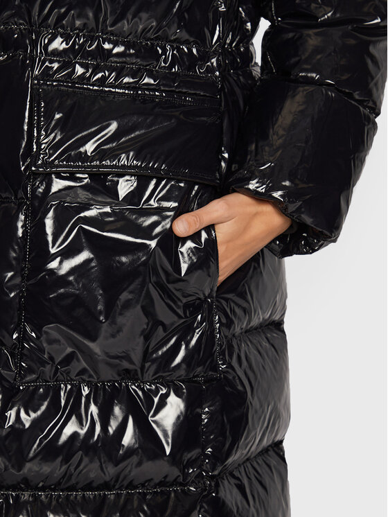 Calvin Klein Calvin Klein Pehelykabát High Shine K20K204687 Fekete Regular Fit