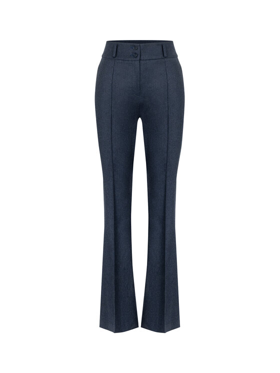 Deni Cler Milano Deni Cler Milano Spodnie materiałowe W-DC-5261-F5-G1-58-1 Granatowy Regular Fit
