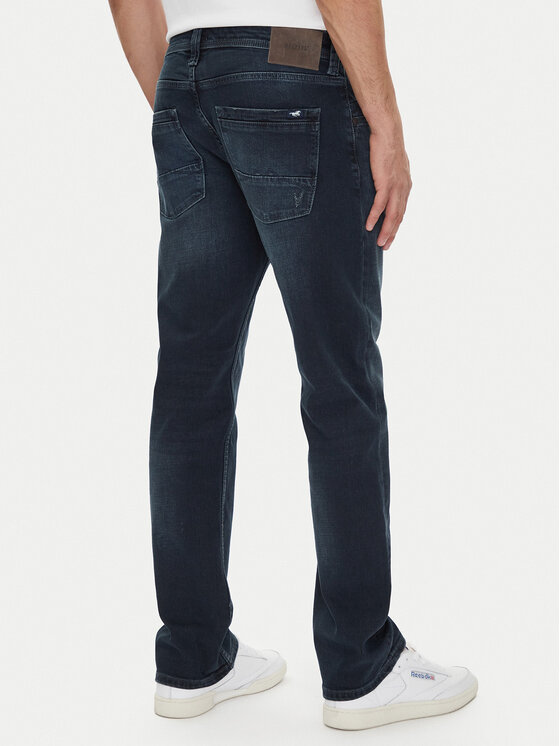 Mustang Mustang Jeans hlače Michigan 1016338 Mornarsko modra Straight Fit