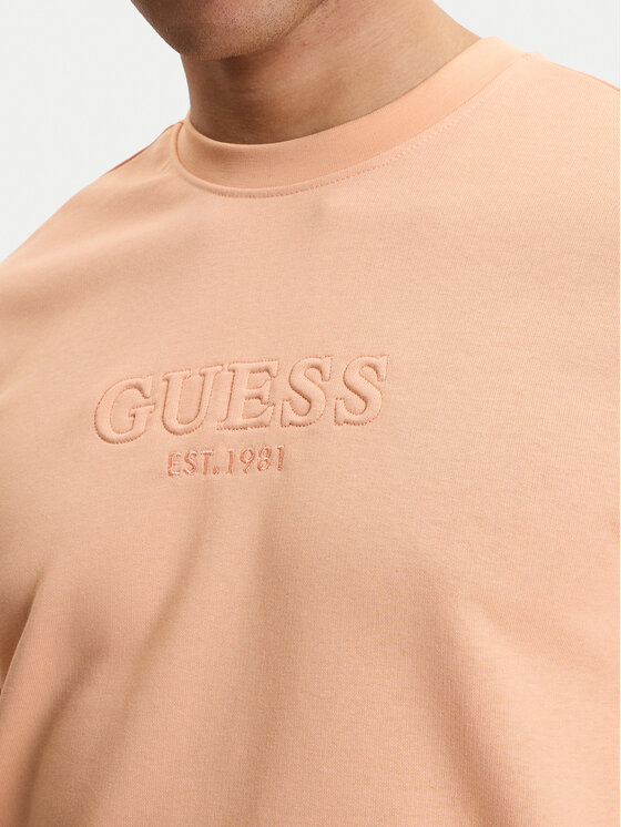 Guess Guess Bluza M6GQ07 K3045 Pomarańczowy Regular Fit
