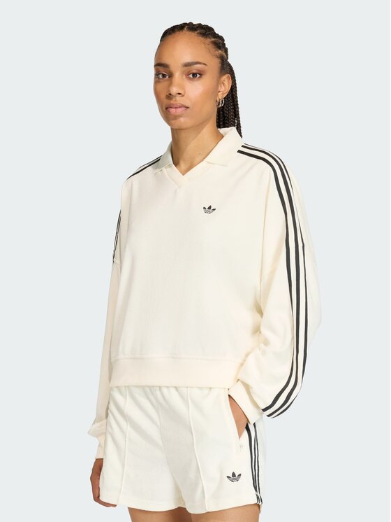 adidas adidas Polo 159072 Biały Oversize