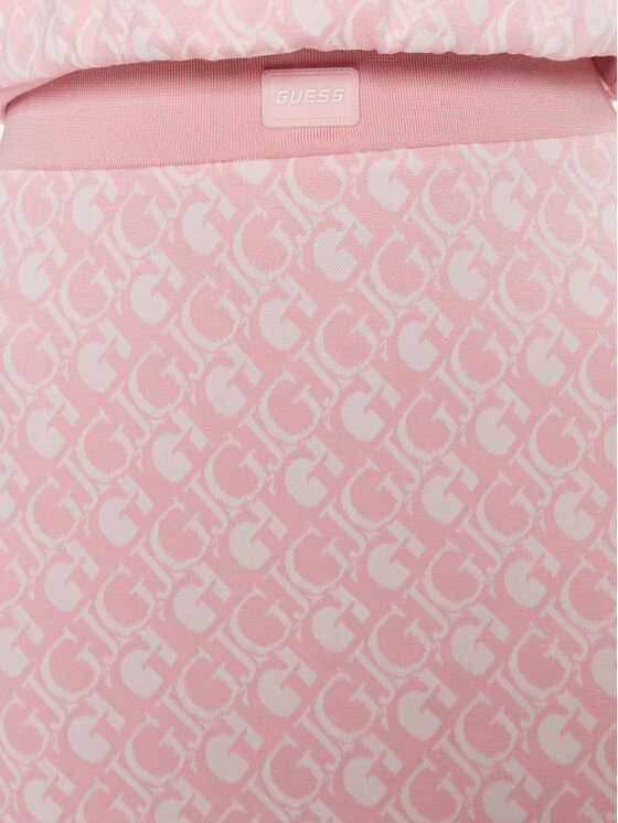 Guess Guess Fustă tip creion Logo V4RD05 KC2X2 Roz Slim Fit
