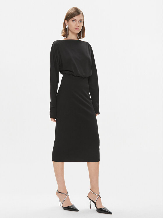 PINKO Pinko Vsakodnevna obleka Bolt 102291 A1CT Črna Regular Fit