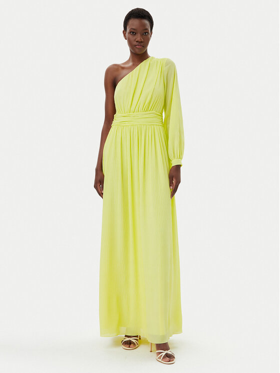 Rinascimento Rinascimento Rochie de seară CFC0123856003 Galben Regular Fit