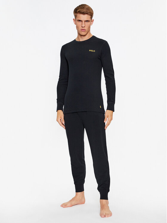 Polo Ralph Lauren Polo Ralph Lauren Cămașă pijama 714899615004 Negru Slim Fit