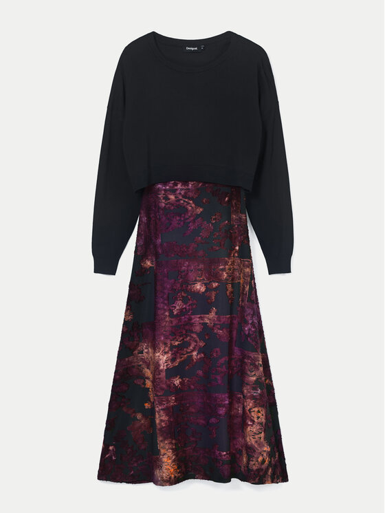 Desigual Desigual Každodenní šaty Rosy 24WWVK15 Barevná Slim Fit