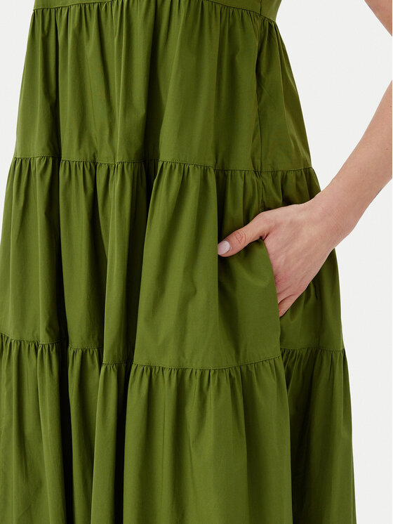MICHAEL Michael Kors MICHAEL Michael Kors Ljetna haljina MS582WLF4C Zelena Regular Fit