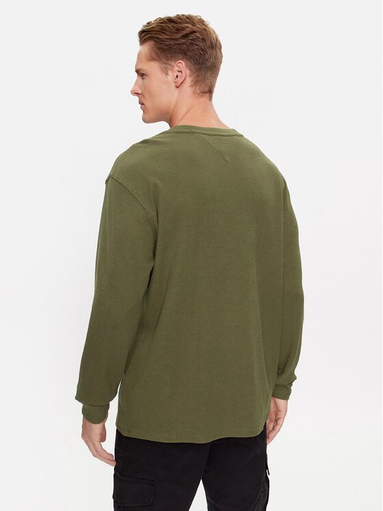 Tommy Jeans Tommy Jeans Longsleeve DM0DM15041 Зелений Classic Fit