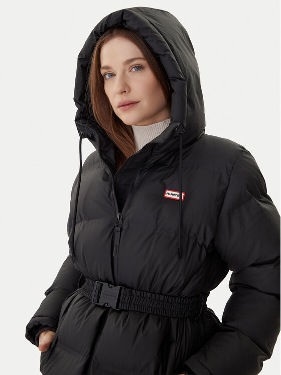 Hunter Hunter Wintermantel Hutchison HARW0001252 Schwarz Regular Fit