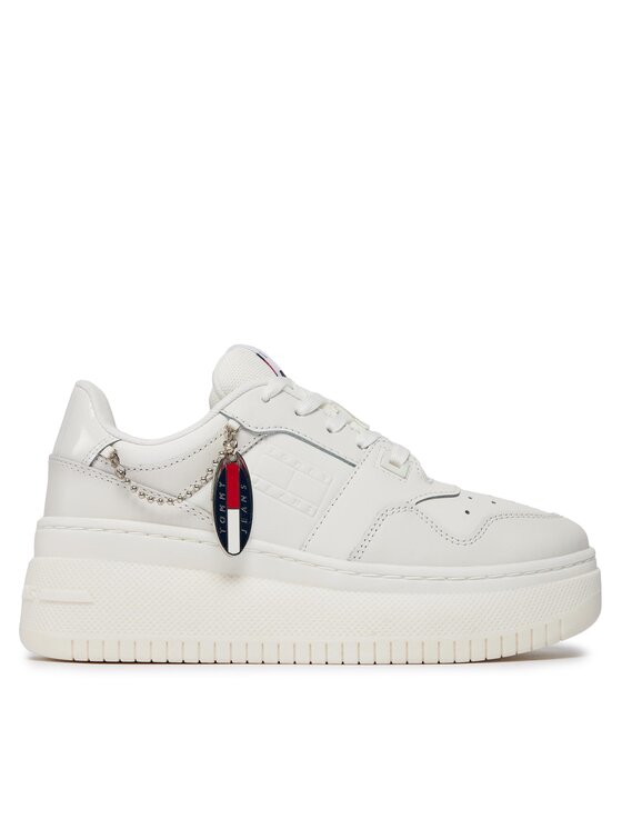 Tommy Jeans Tommy Jeans Αθλητικά Tjw Retro Basket Flatform Charm EN0EN02421 Εκρού