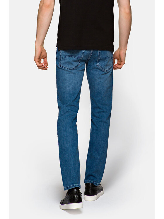 Lancerto Lancerto Jeansy Tucker Niebieski Slim Fit