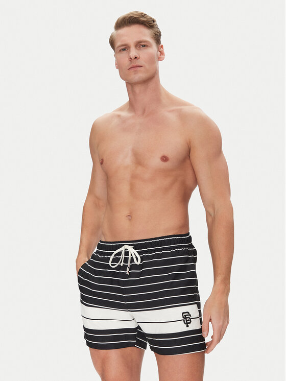 Champion Champion Шорти для плавання 221043 Чорний Regular Fit