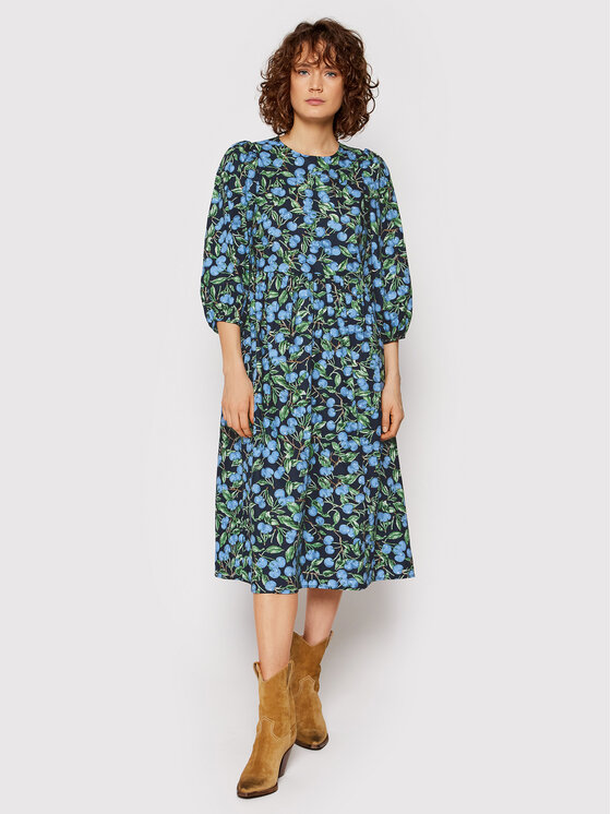Pieces Pieces Vestito da giorno Jessi 17127537 Blu scuro Regular Fit
