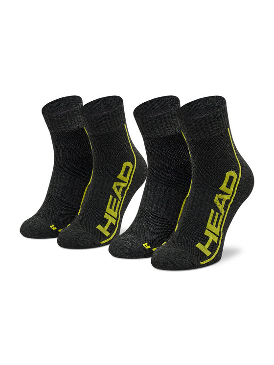 Head Комплект 2 чифта къси чорапи унисекс Performance Quarter 791019001 Сив
