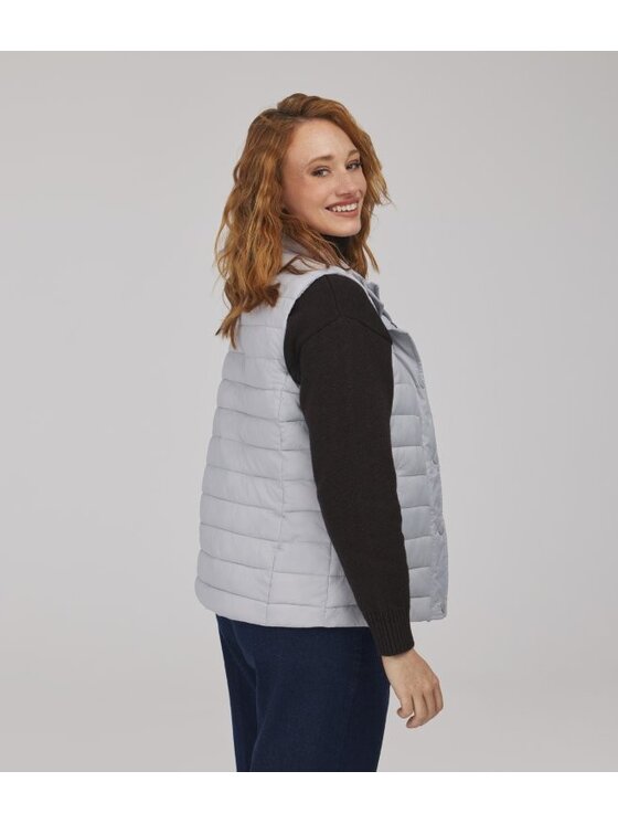 Lee Cooper Lee Cooper Kamizelka JESSICA Szary jasny Regular Fit