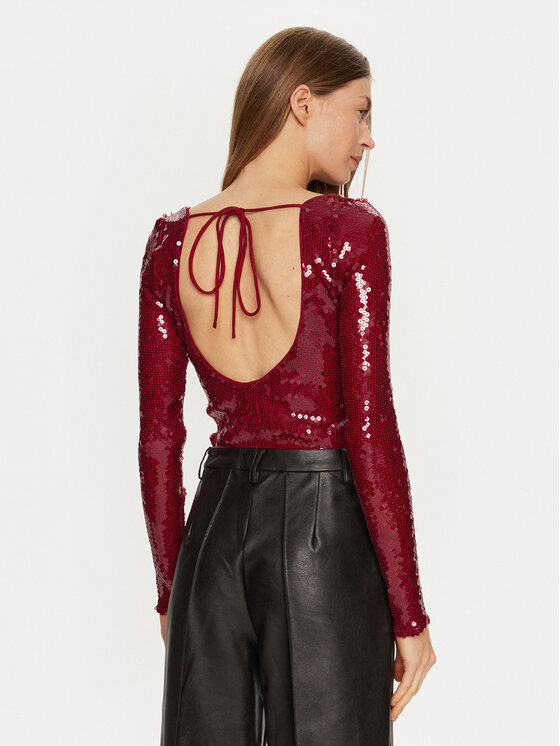 BARDOT BARDOT Боди Verona 59471TB Червен Slim Fit