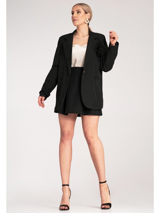 FIGL FIGL Σακάκι M1153 Μαύρο Loose Fit
