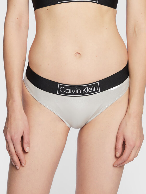 Calvin Klein Swimwear Bikini apakšdaļa Classic KW0KW01949 Sudraba