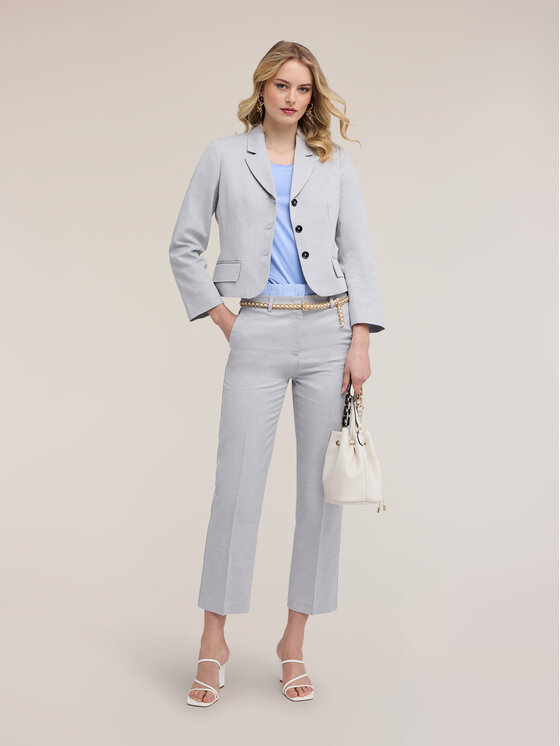 Motivi Motivi Pantaloni di tessuto P052Q004452N0S3 Grigio Regular Fit