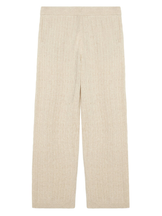 Tommy Hilfiger Tommy Hilfiger Spodnie dzianinowe UW0UW06631 Kremowy Relaxed Fit