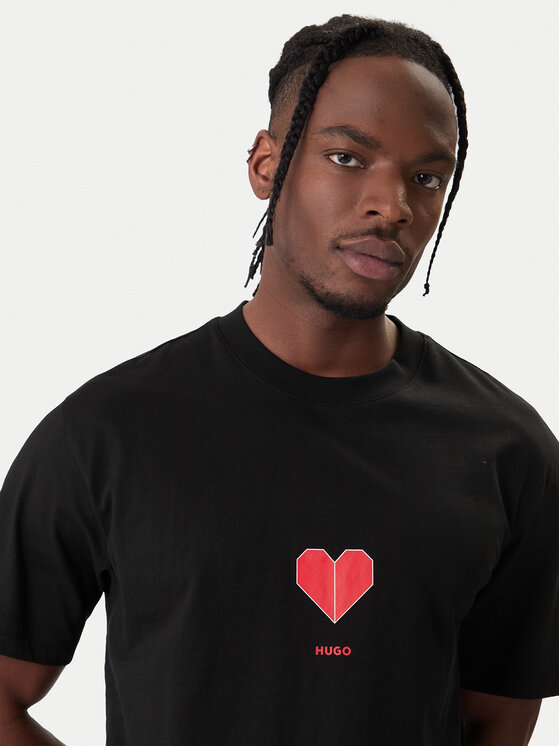 HUGO HUGO T-shirt Dalentin 50553429 Nero Relaxed Fit