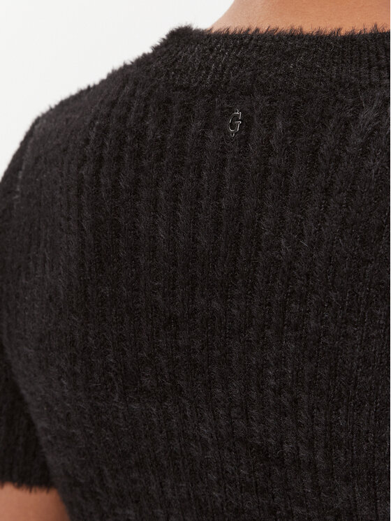 Guess Guess Kleid für den Alltag W3BK0V Z3BJ0 Schwarz Slim Fit