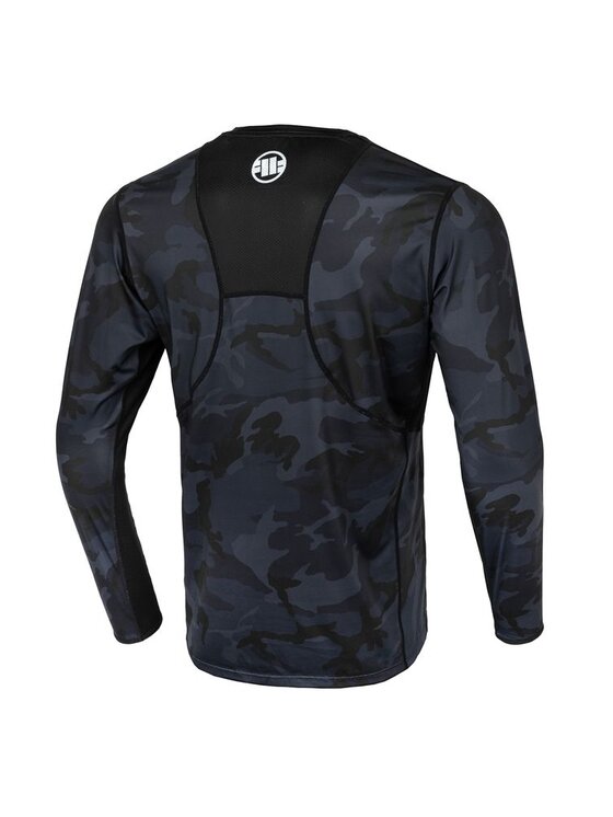 PITBULL PITBULL Koszulka techniczna Longsleeve Mesh Performance Pro plus ADCC Camo L Czarny Regular Fit