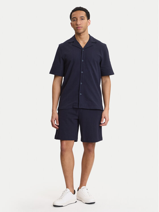 Guess Guess Риза M6GP10 K3079 Тъмносин Regular Fit