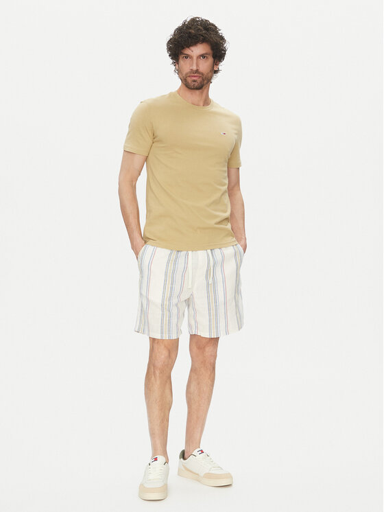 Tommy Jeans Tommy Jeans Auduma šorti DM0DM21948 Écru Regular Fit