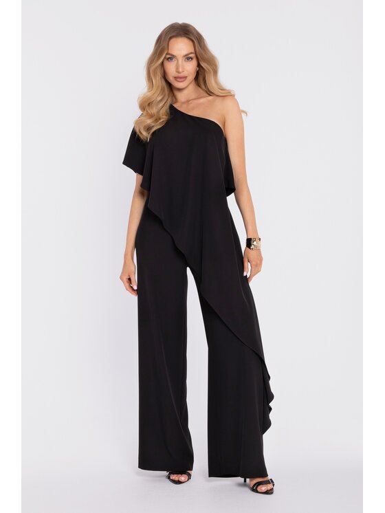 Made of Emotion Made of Emotion Kombinezon M917 Czarny Wide Leg