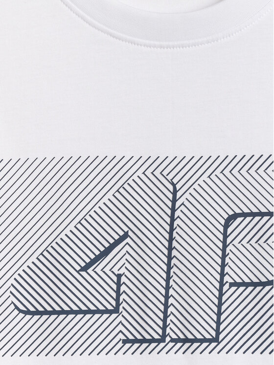 4F 4F T-Shirt COMMERCIAL 12 Biały Regular Fit