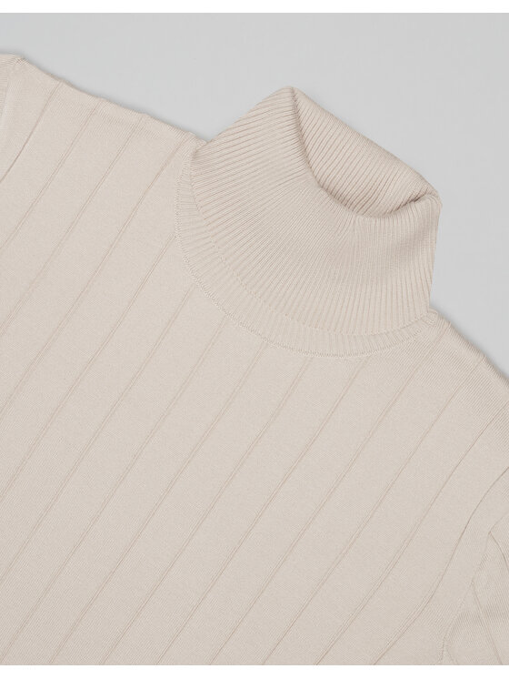 Borgio Borgio Sweter govone Beżowy Slim Fit