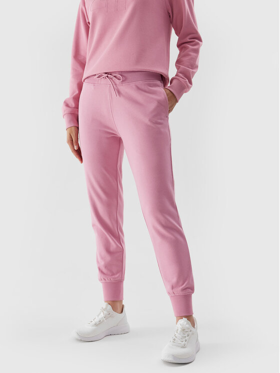 4F 4F Pantaloni trening 4FAW23TTROF474 Roz Regular Fit