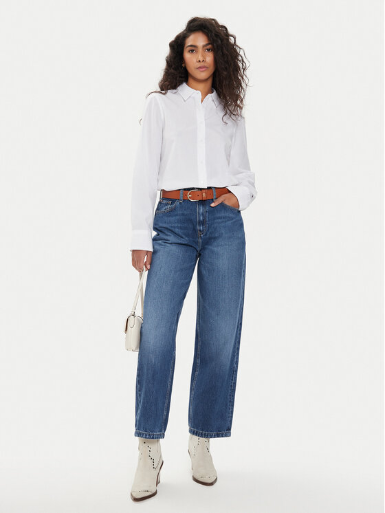 Tommy Hilfiger Tommy Hilfiger Koszula WW0WW43344 Biały Regular Fit