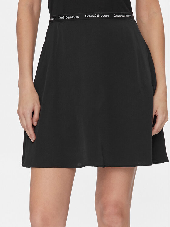 Calvin Klein Jeans Minigonna Logo J20J223143 Nero Regular Fit, taglia : L
