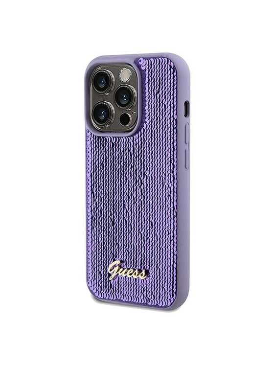 Guess Guess Etui na telefon iPhone 13 Pro Fioletowy