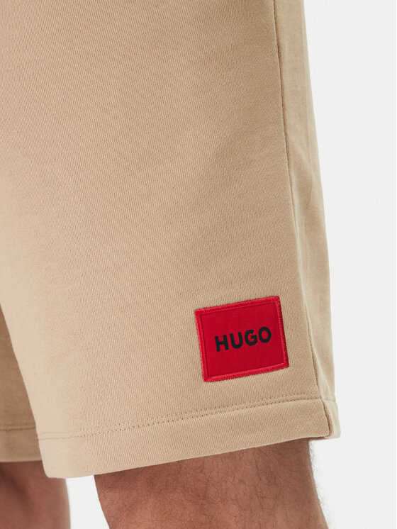 HUGO HUGO Szorty sportowe Diz222 50466196 Beżowy Regular Fit