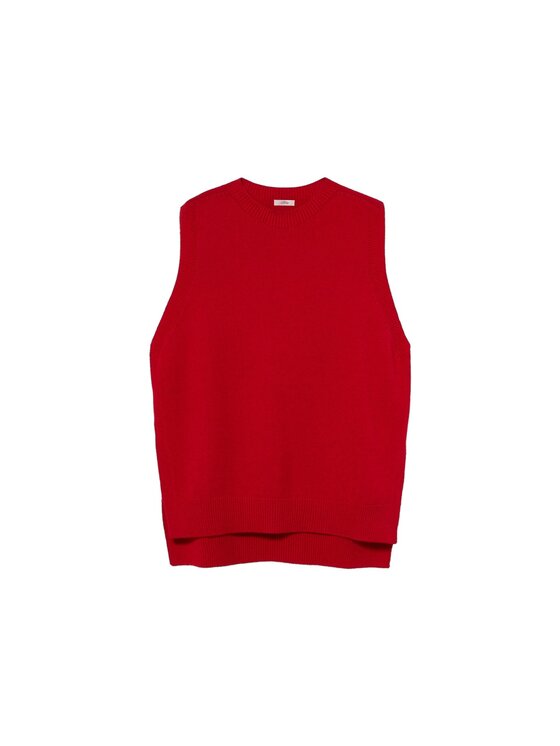 Oltre Oltre Sweter M187E002210N016 Czerwony Over Fit