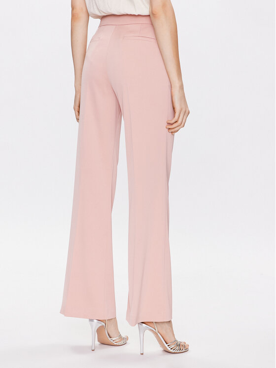 PINKO Pinko Bavlnené nohavice Pinto 100029 A0GH Ružová Flare Fit