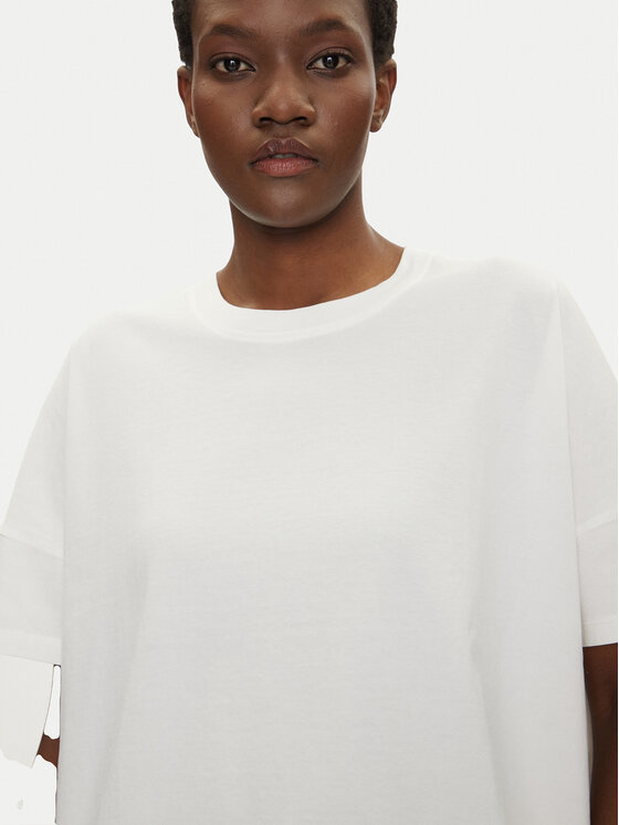 Bomboogie Bomboogie T-Shirt TW7441TJOR5 Biały Relaxed Fit