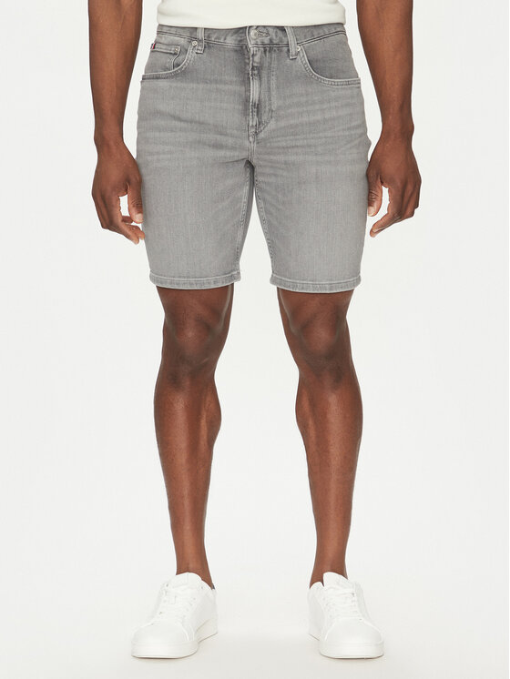 Tommy Hilfiger Džínsové šortky Brooklyn MW0MW39222 Sivá Slim Fit