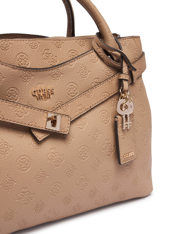 Guess Guess Τσάντα Ella Logo HWPD97 46060 Σκούρο μπεζ