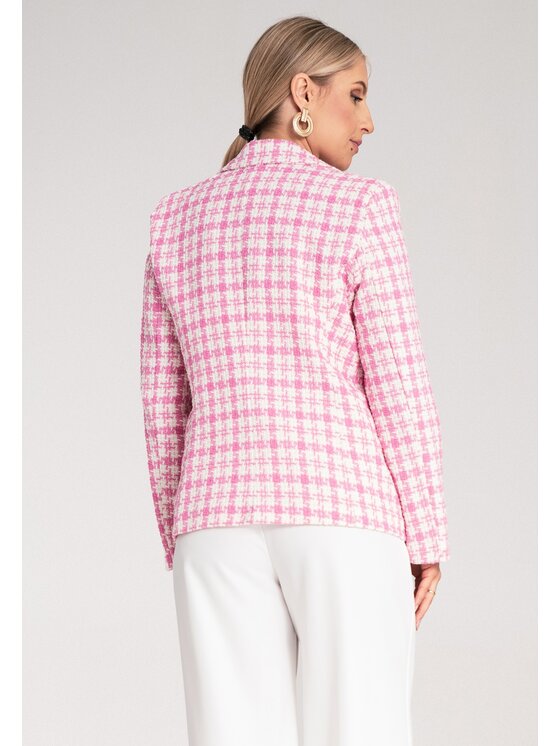FIGL FIGL Marynarka M1130 Różowy Regular Fit