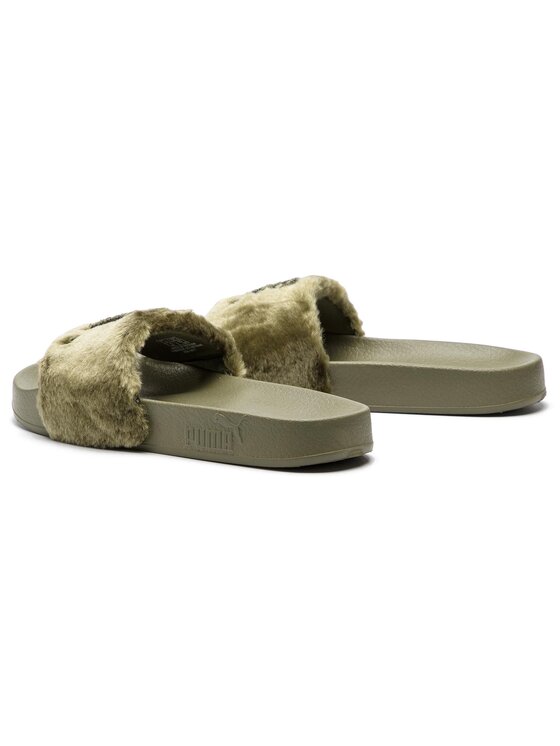 Puma Pantoletten Leadcat Fenty Fu Fur 367089 01 Gr n Modivo
