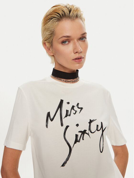 Miss Sixty Miss Sixty Tričko 6L3SJ3780000 Biela Regular Fit